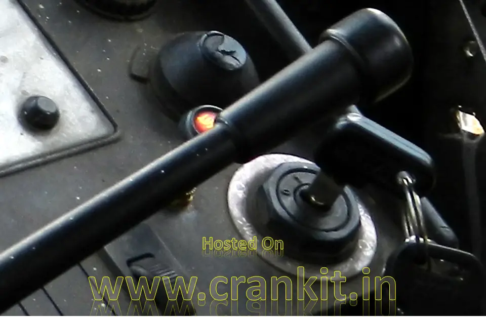 Starter Push Button & Ignition Key in a State Transport Bus