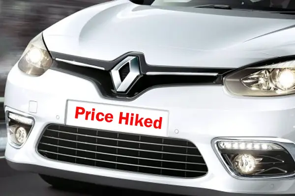 Renault India price hike