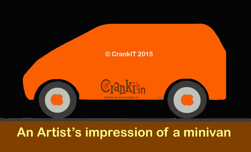 Artist's impression of a minivan