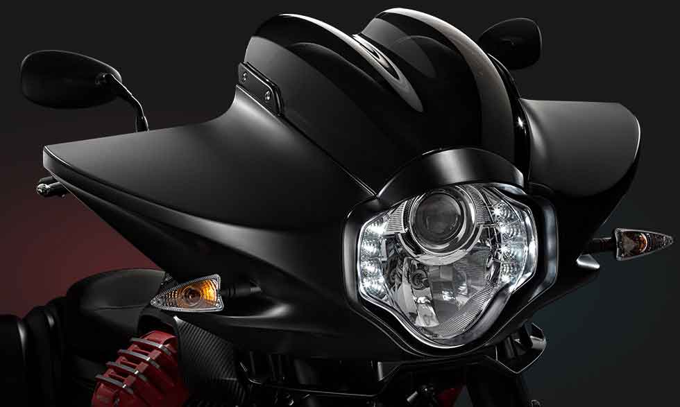 Moto Guzzi MGX-21 headlamp (Image courtesy: Moto Guzzi)