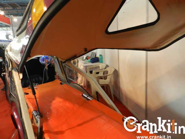 Inside the AmbuPod ambulance