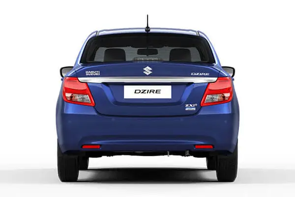 2017 Maruti Suzuki DZire rear profile (Image courtesy: Maruti Suzuki)