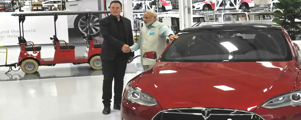 prime minister visits tesla