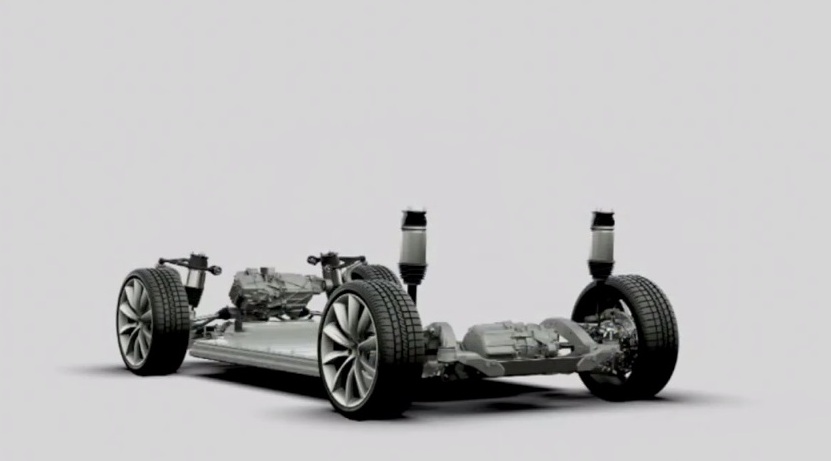 Chasis: Tesla Model X (Courtesy: Tesla Motors)