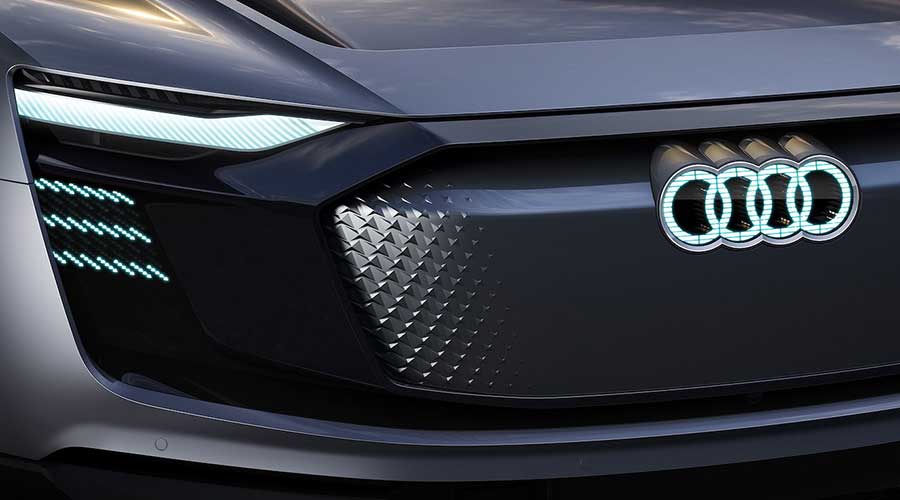 Audi e-tron sportback concept lights