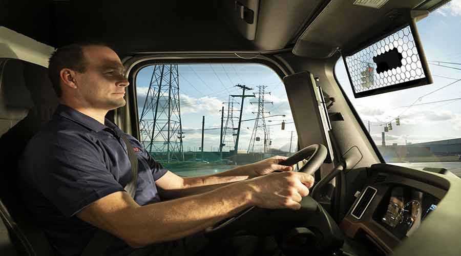virtual visor for commercial vehicles