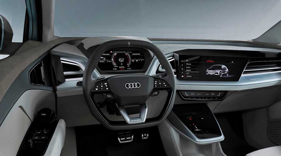 Audi Q4 Sportback e-tron concept interiors